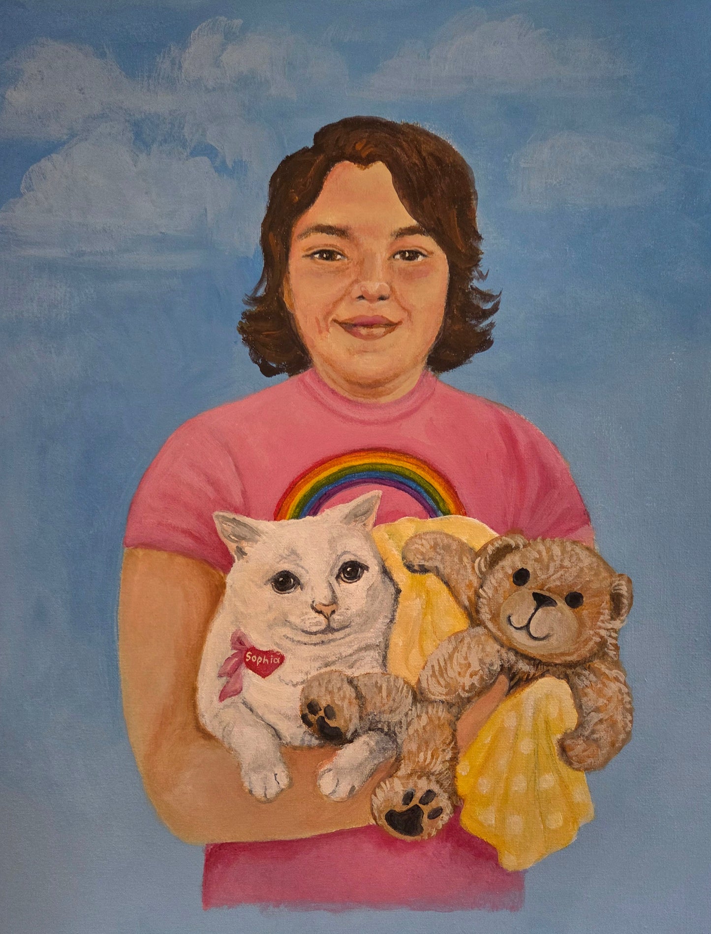 Portrait of 1 Person with 1 Pet