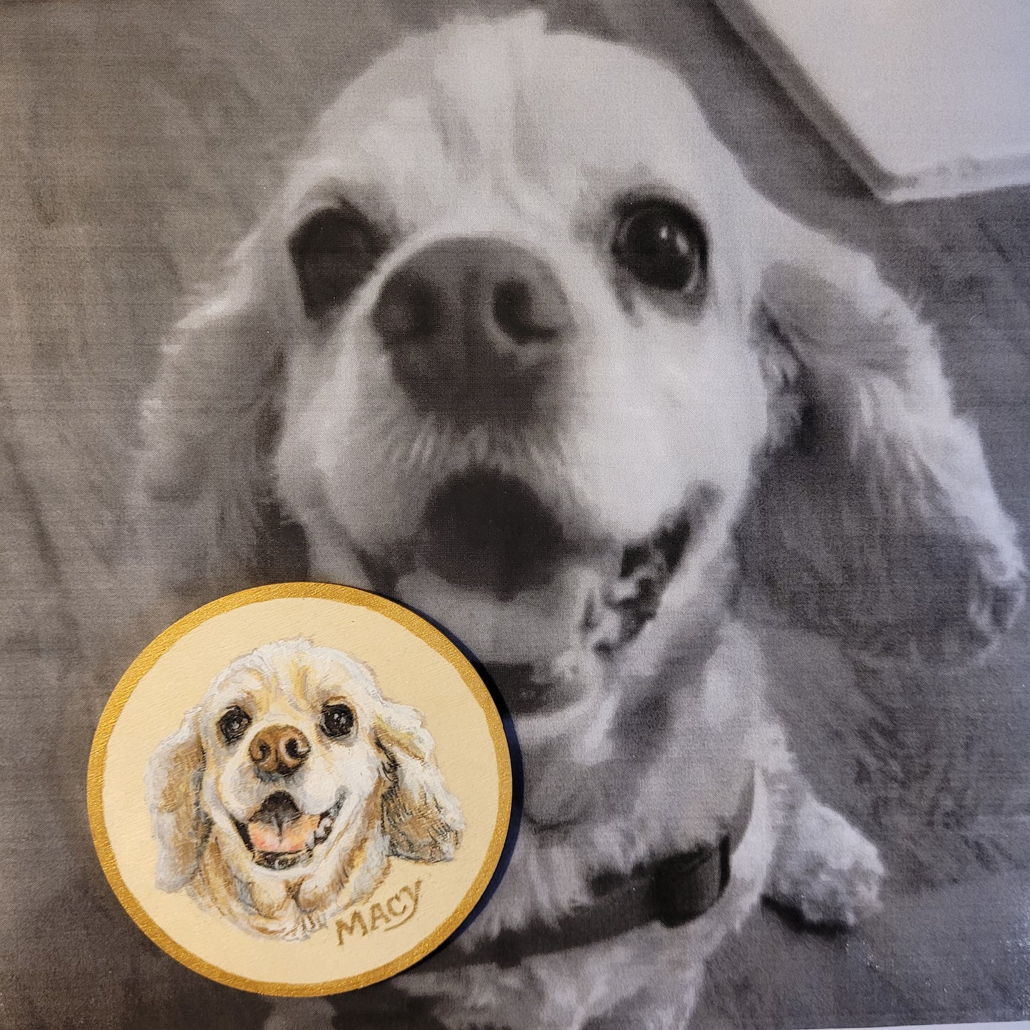 Round Magnet Pet Portrait