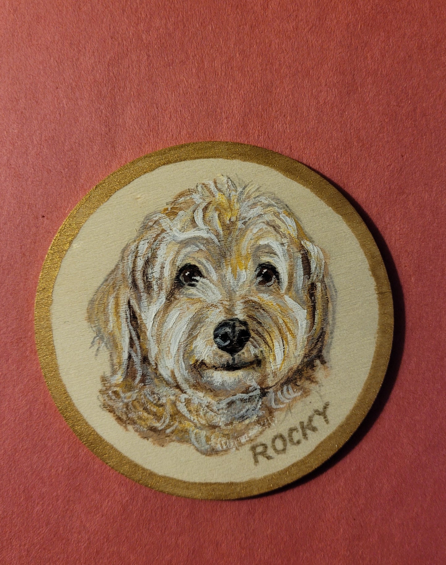 Round Magnet Pet Portrait