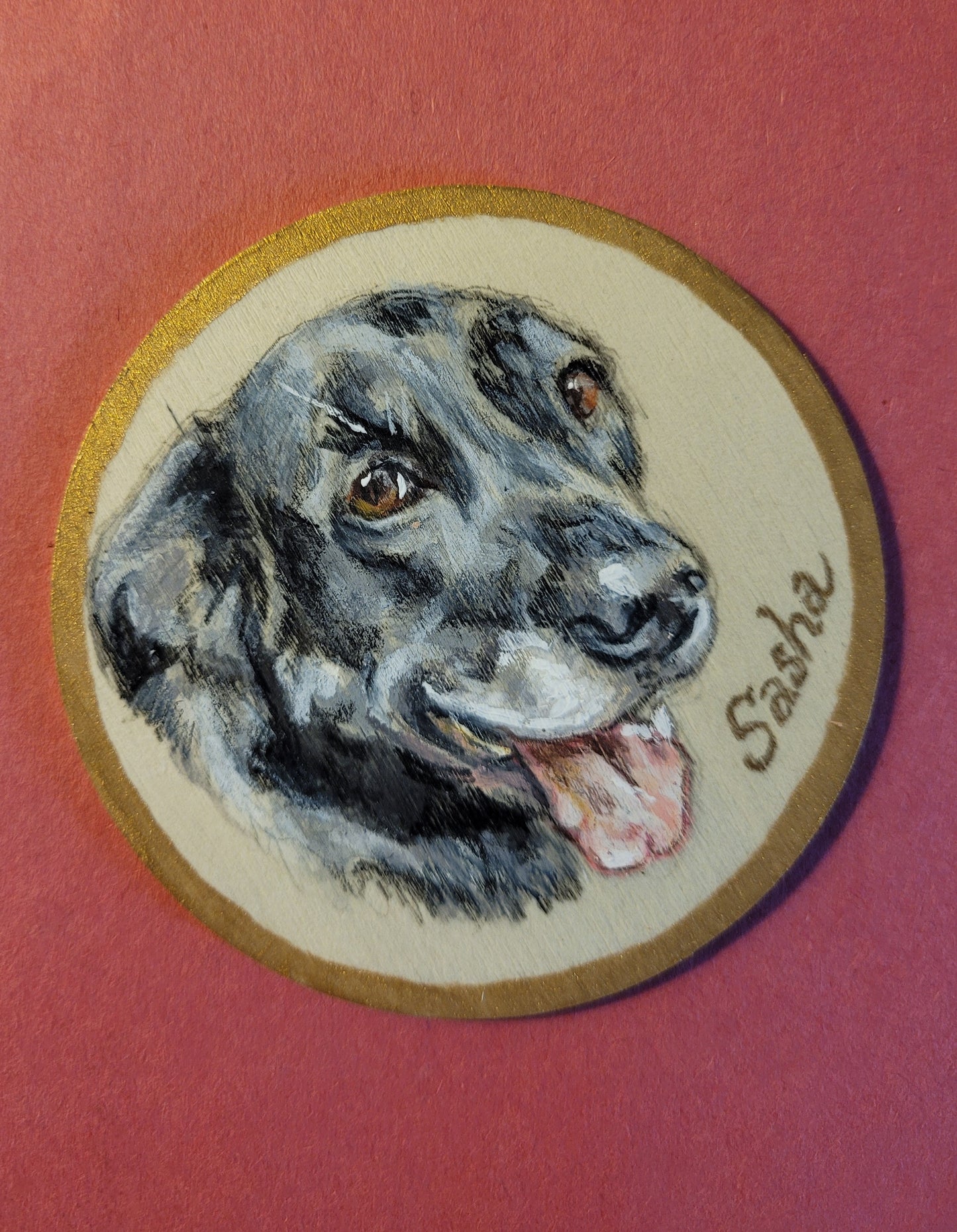 Round Magnet Pet Portrait