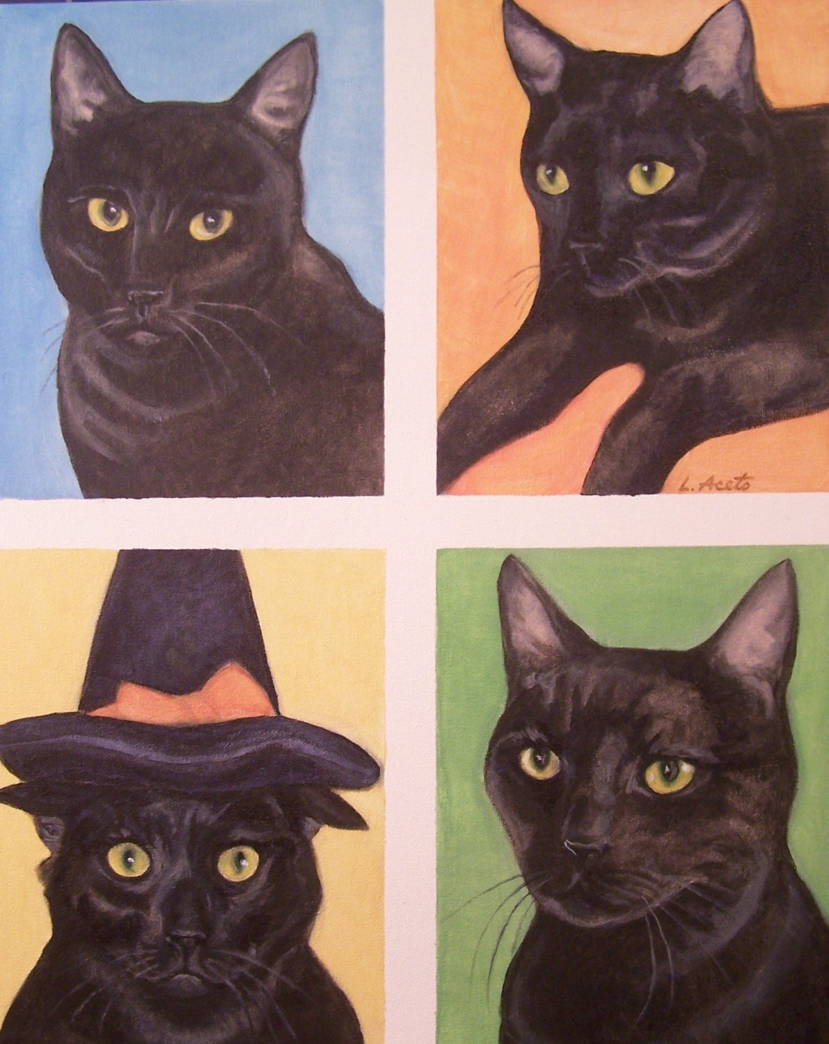 Pop Art Pet Portrait, 18x24 acrylic