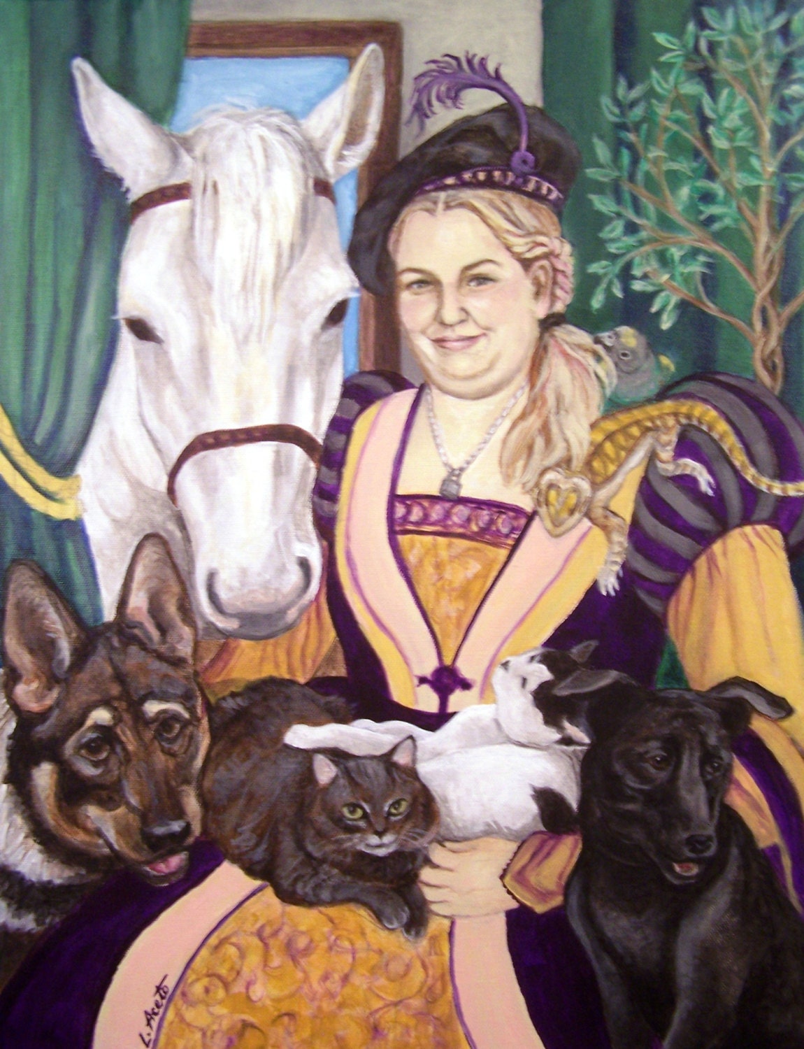Character Portrait, 18"x 24" acrylic painting