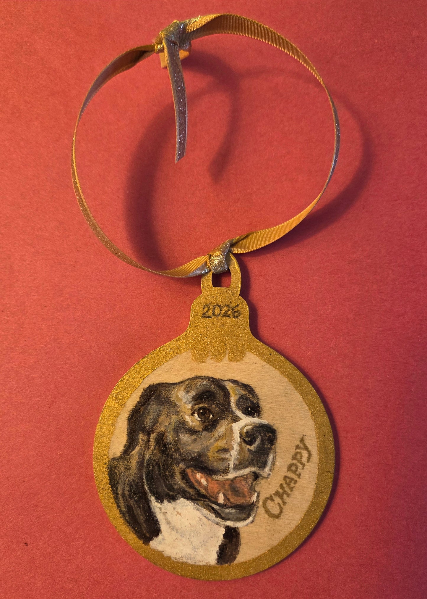 Round Ornament Pet Portrait