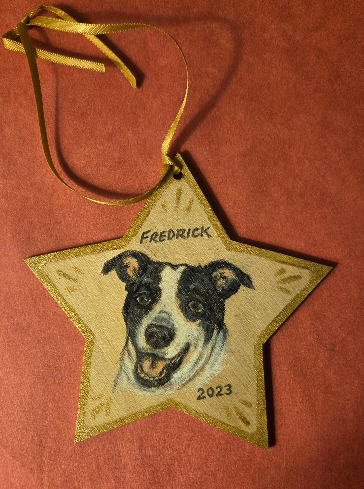 Star Ornament Pet Portrait