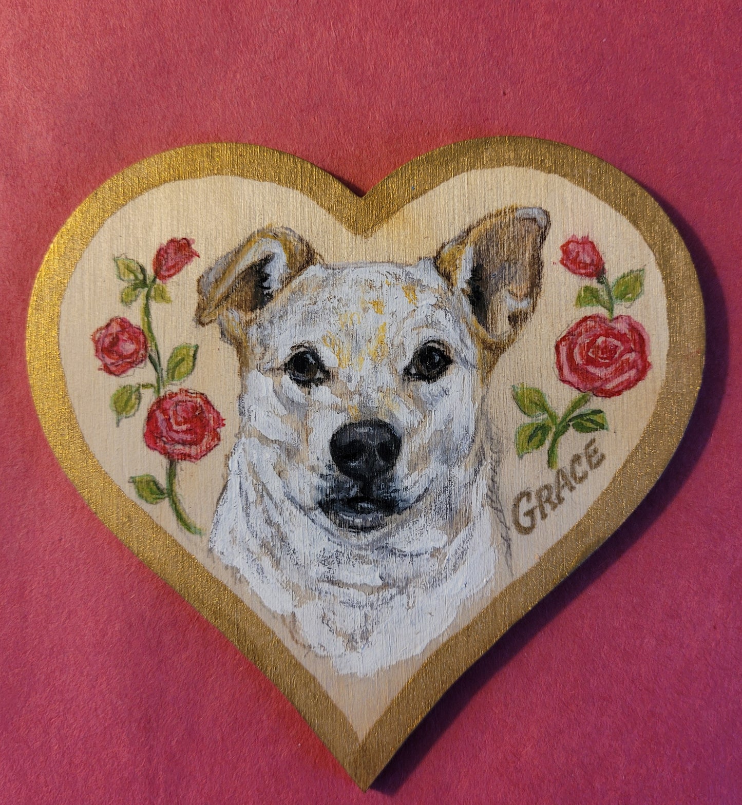 Heart Magnet Pet Portrait